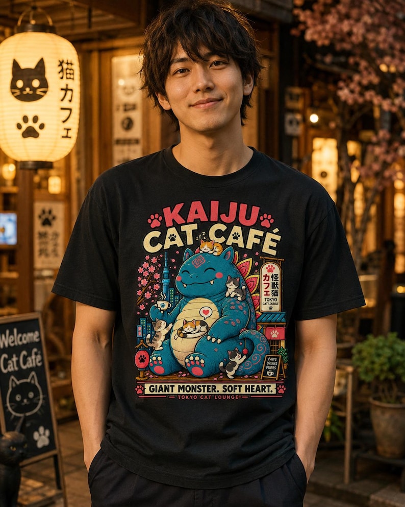 Kaiju Cat Café — T-Shirt
