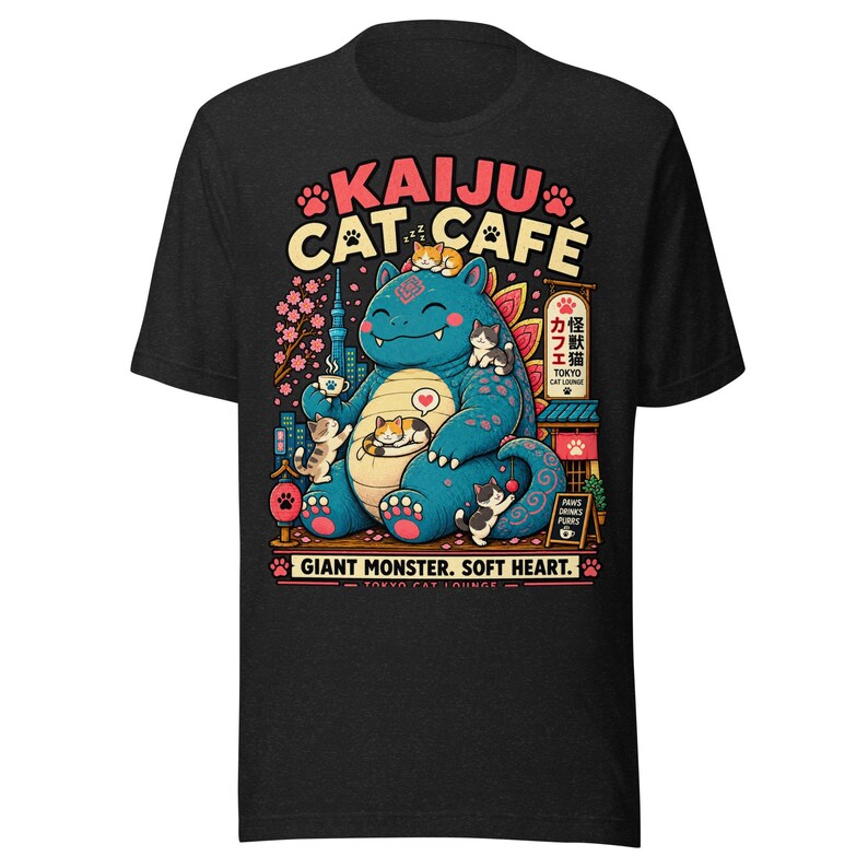 Kaiju Cat Café — T-Shirt — image 2