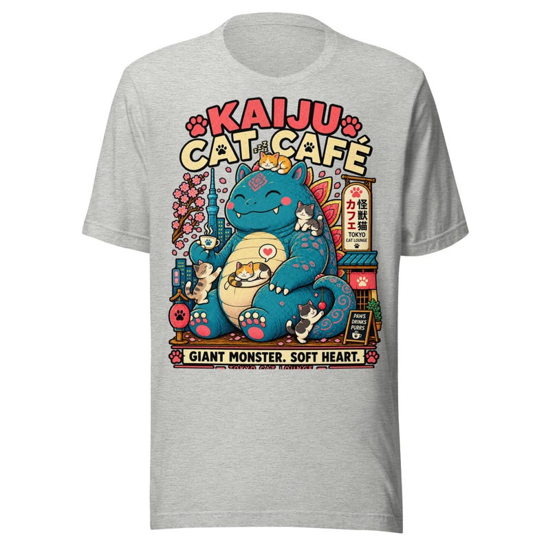 Kaiju Cat Café — T-Shirt — image 5