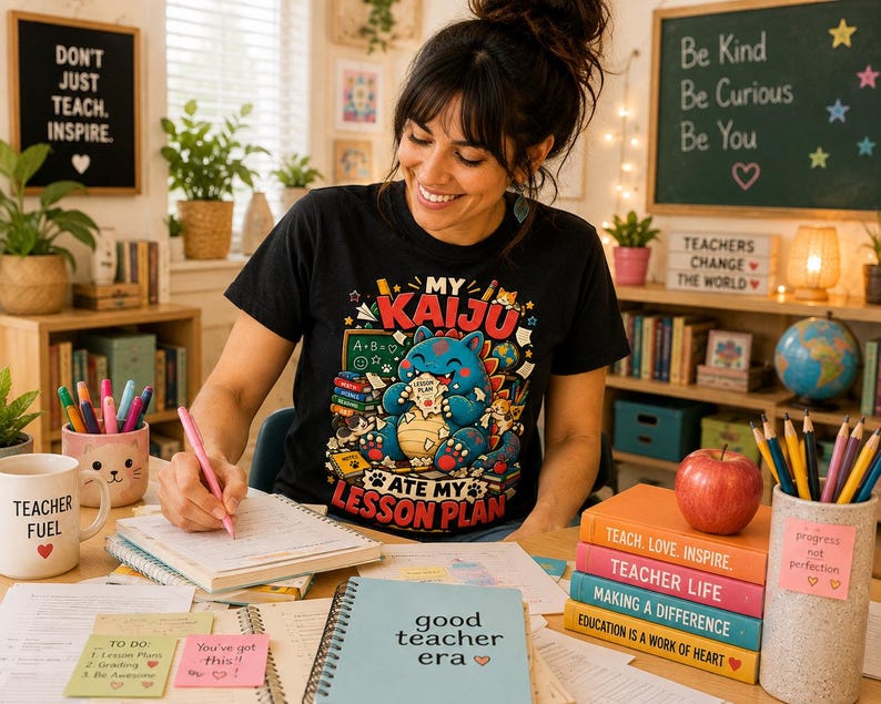 My Kaiju Ate My Lesson Plan — T-Shirt — image 4