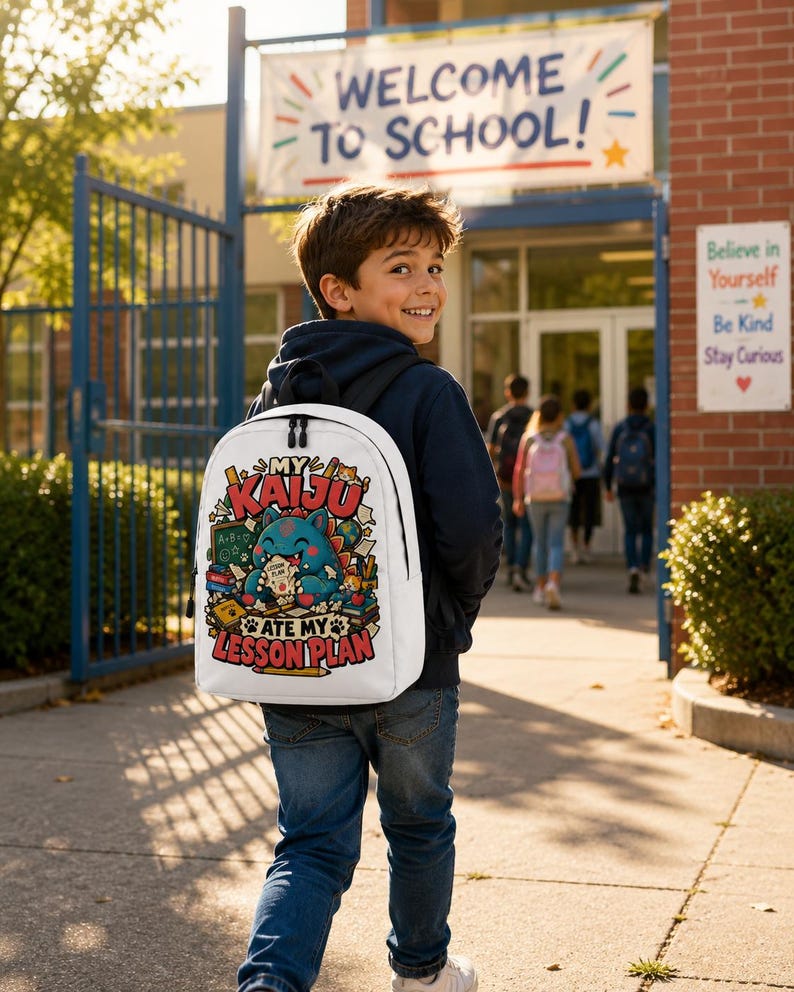 My Kaiju Ate My Homework — Backpack — image 3
