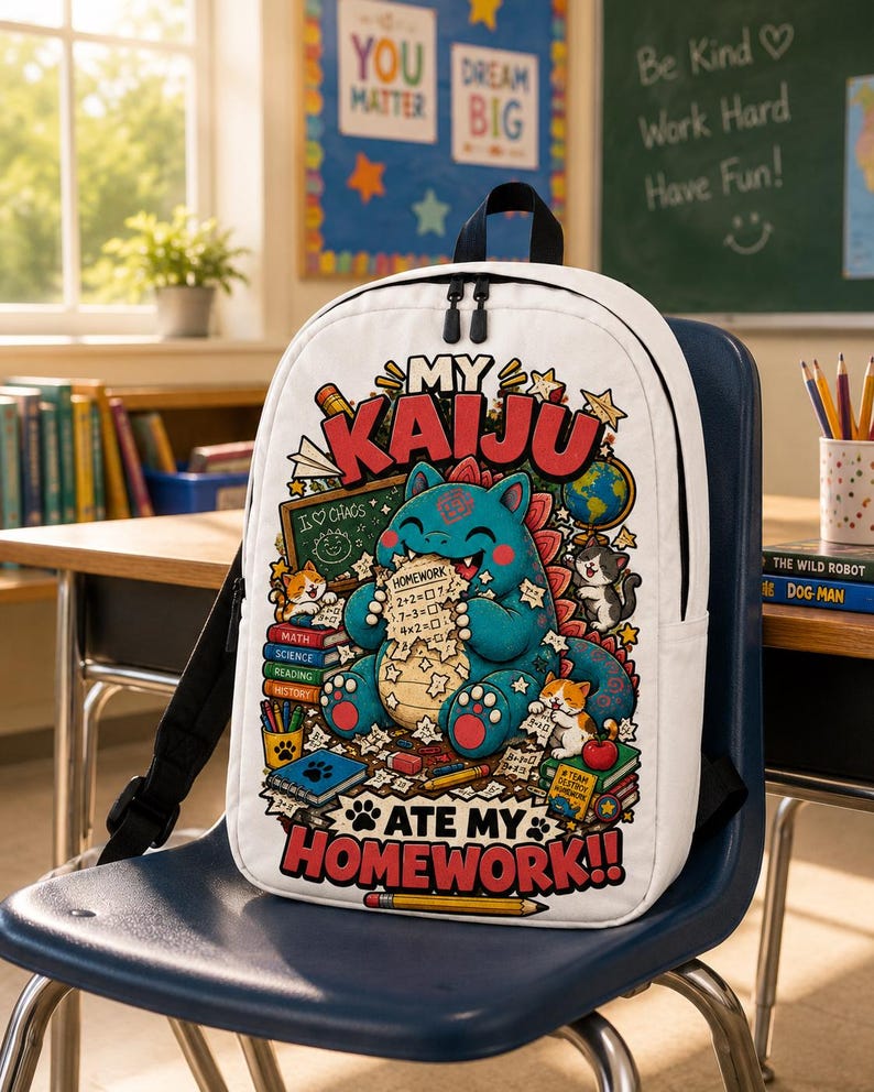 My Kaiju Ate My Homework — Backpack — image 4