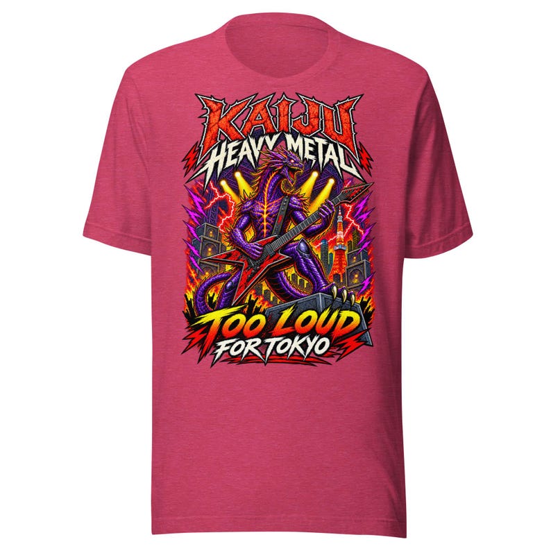 Kaiju Heavy Metal — Too Loud for Tokyo T-Shirt — image 6