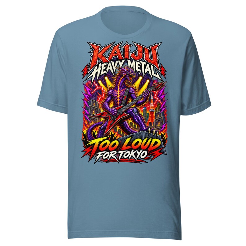 Kaiju Heavy Metal — Too Loud for Tokyo T-Shirt — image 7