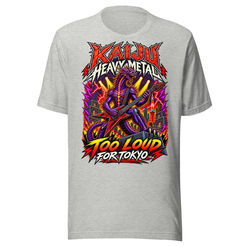 Kaiju Heavy Metal — Too Loud for Tokyo T-Shirt — image 8