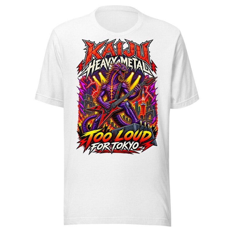 Kaiju Heavy Metal — Too Loud for Tokyo T-Shirt — image 9