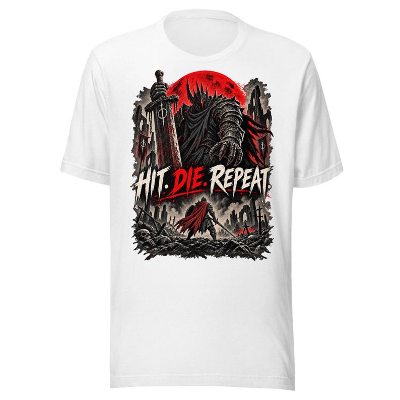 Hit. Die. Repeat. — Final Boss Division T-Shirt — image 15