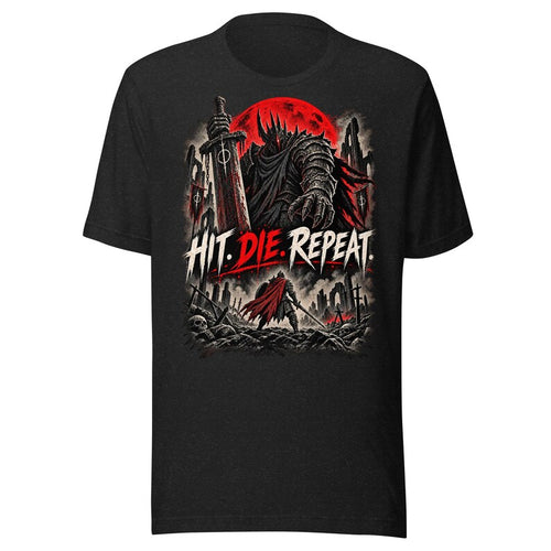 Hit. Die. Repeat. — Final Boss Division T-Shirt — image 2