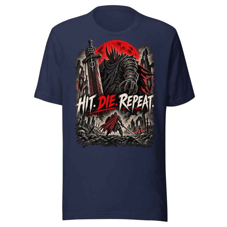 Hit. Die. Repeat. — Final Boss Division T-Shirt — image 8